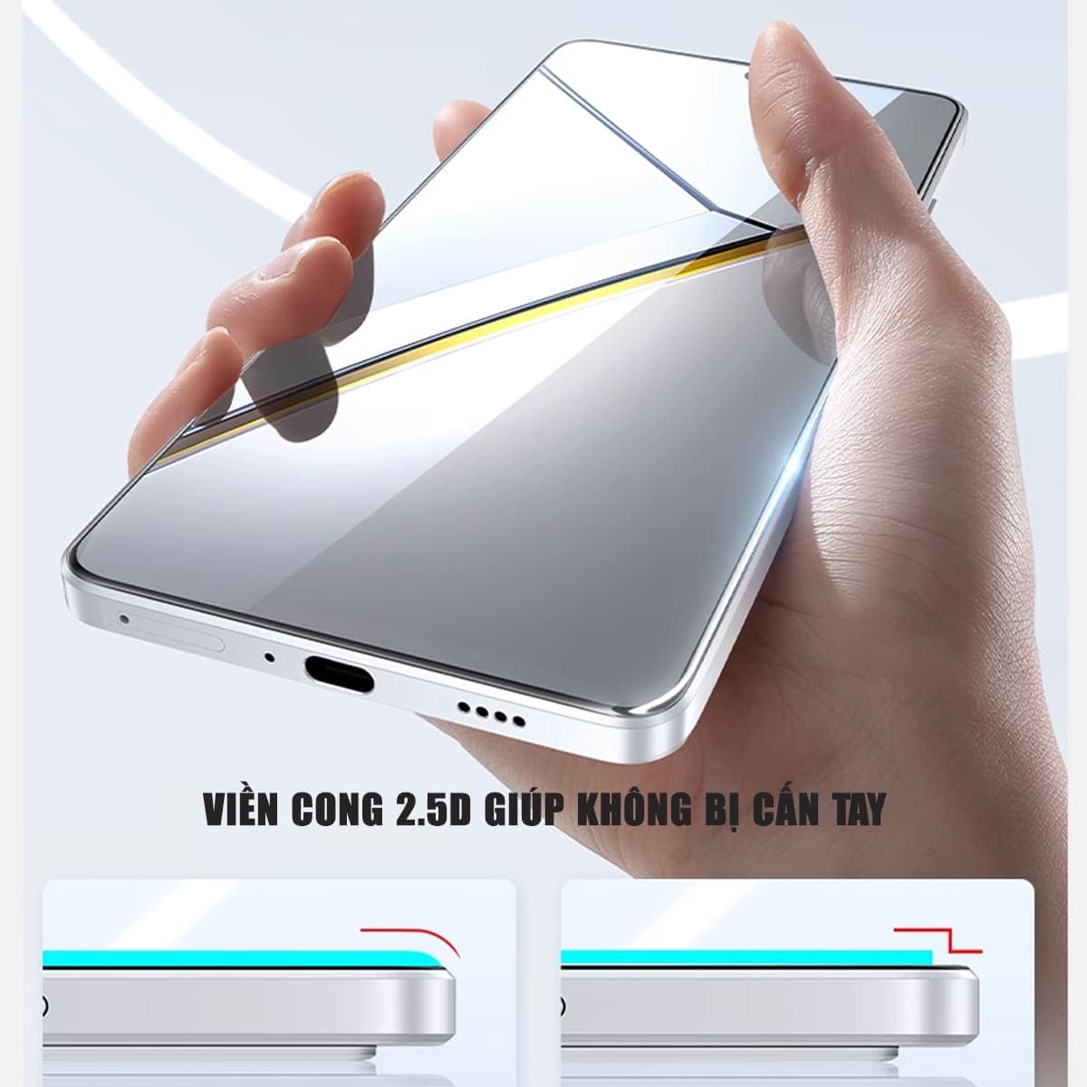 Kính cường lực Realme Neo7 SE trong suốt full màn hình chính hãng Smart Devil - 7