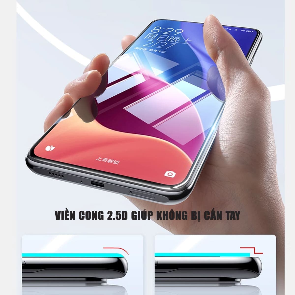 Kính cường lực Xiaomi Black Shark 4 Pro trong suốt full màn hình chính hãng Smart Devil - 7