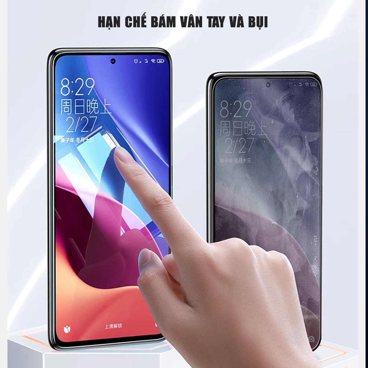 Kính cường lực Xiaomi Redmi K40S trong suốt full màn hình chính hãng Smart Devil - 5