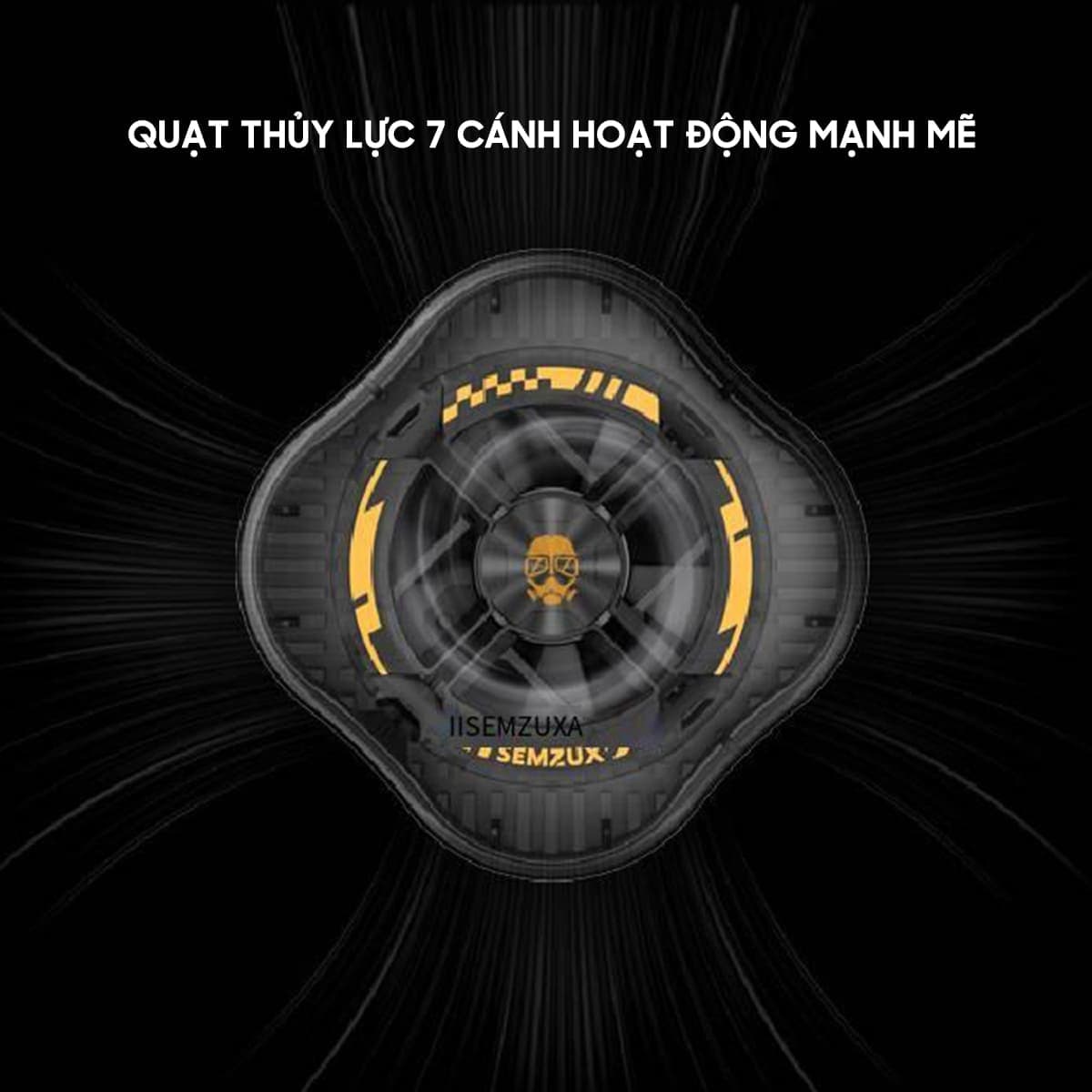 Quạt tản nhiệt điện thoại máy tính bảng X7 sò lạnh từ tính giá rẻ hỗ trợ tăng fps gaming liên quân PUBG FF - 5