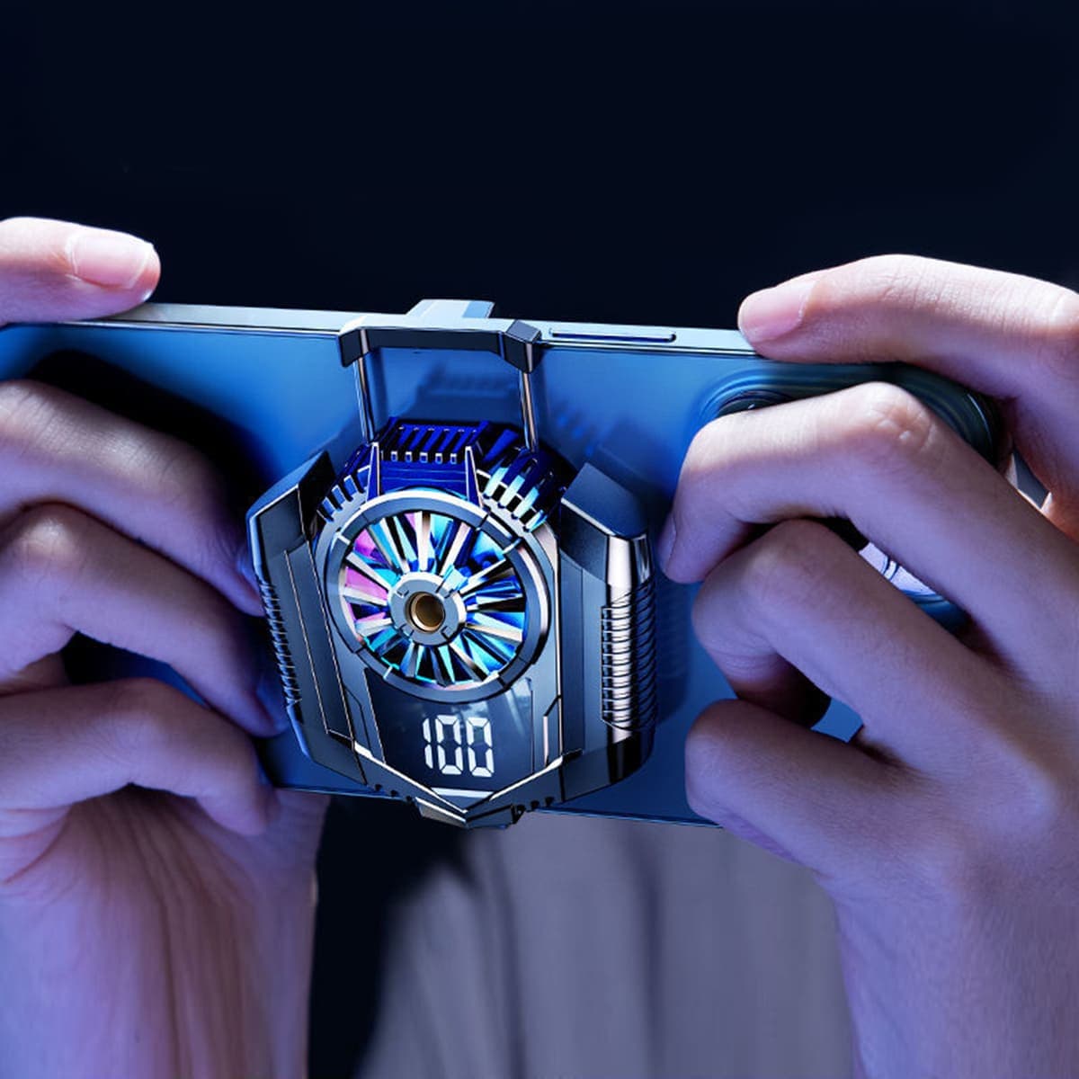 Quạt tản nhiệt điện thoại sò lạnh không dây X3A Pro V2 màn hình hiển thị nhiệt độ hỗ trợ Livestream - 3