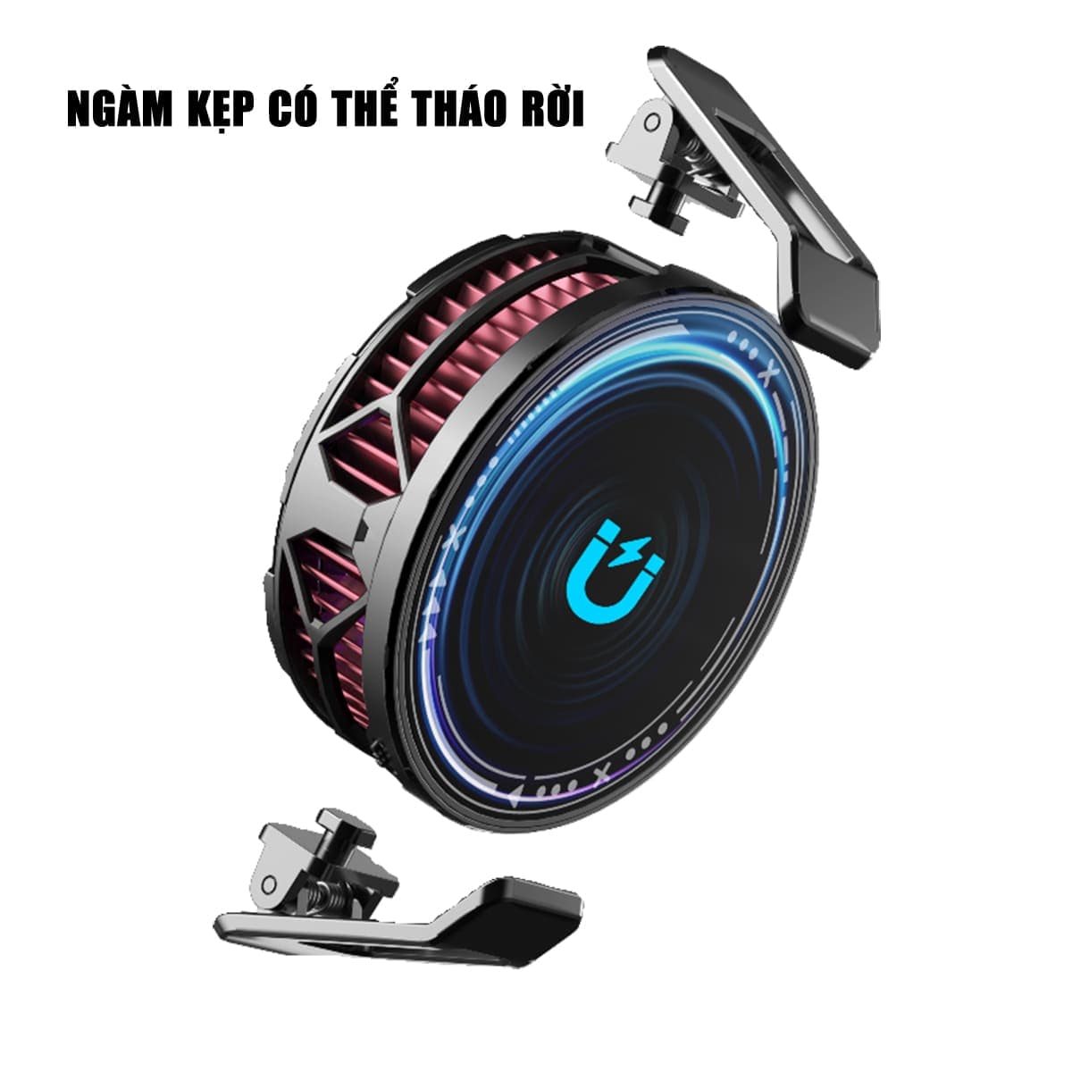 Quạt tản nhiệt sò lạnh điện thoại máy tính bảng FS02 Pro sò lạnh 36x36mm đóng băng full mặt 23W led RGB - 11