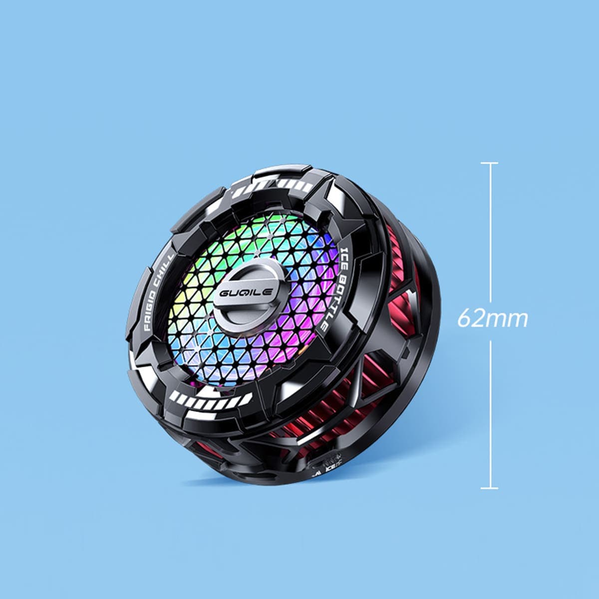 Quạt tản nhiệt sò lạnh điện thoại máy tính bảng FS02 Pro sò lạnh 36x36mm đóng băng full mặt 23W led RGB - 10