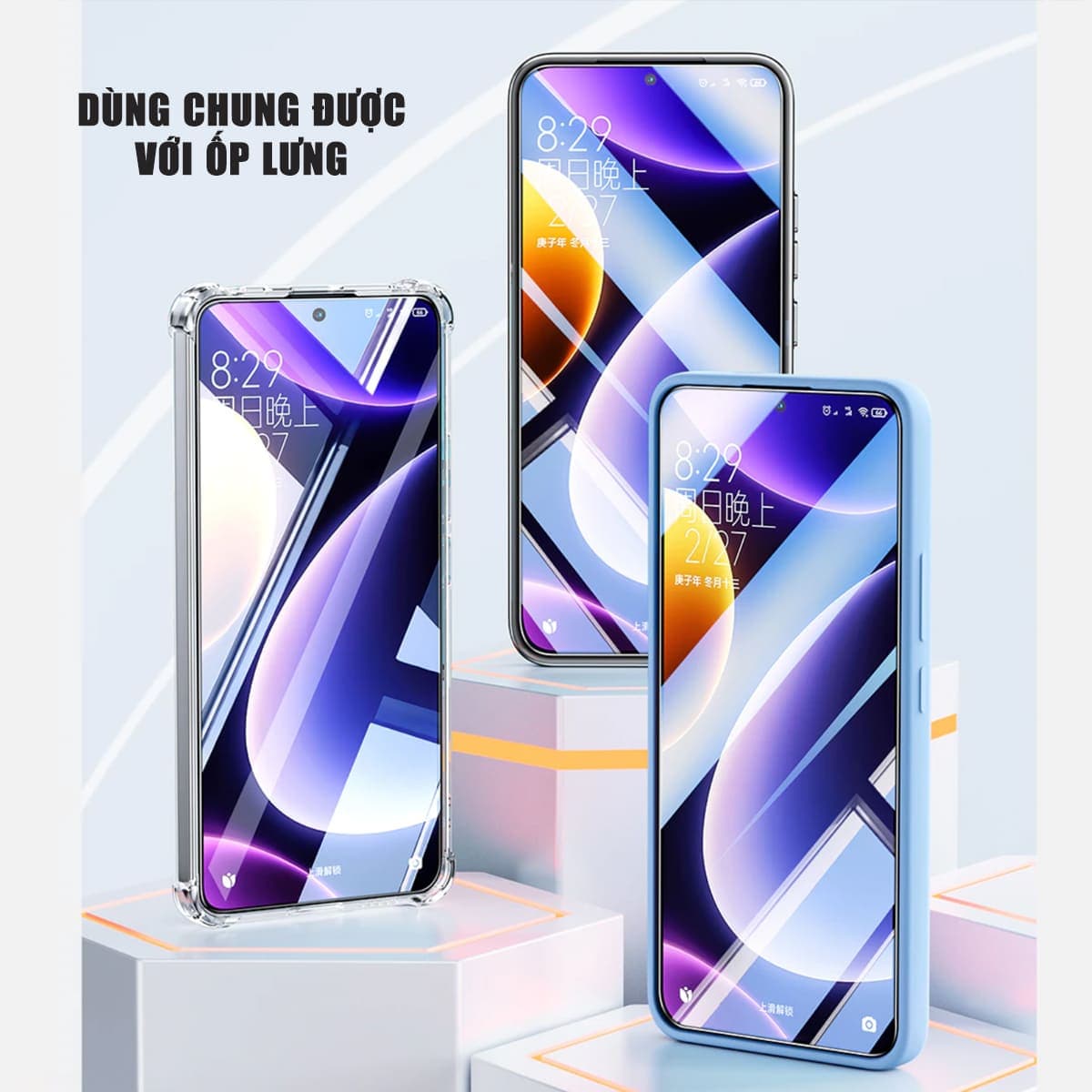 Kính cường lực Xiaomi Poco F6 Pro trong suốt full màn hình chính hãng Smart Devil - 5