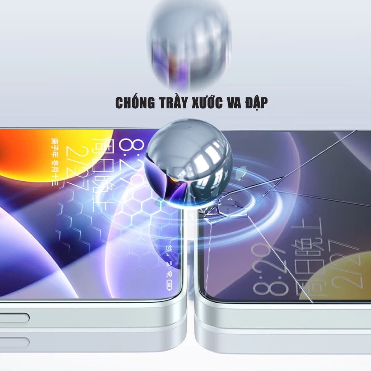 Kính cường lực Xiaomi Poco X6 trong suốt full màn hình chính hãng Smart Devil - 4