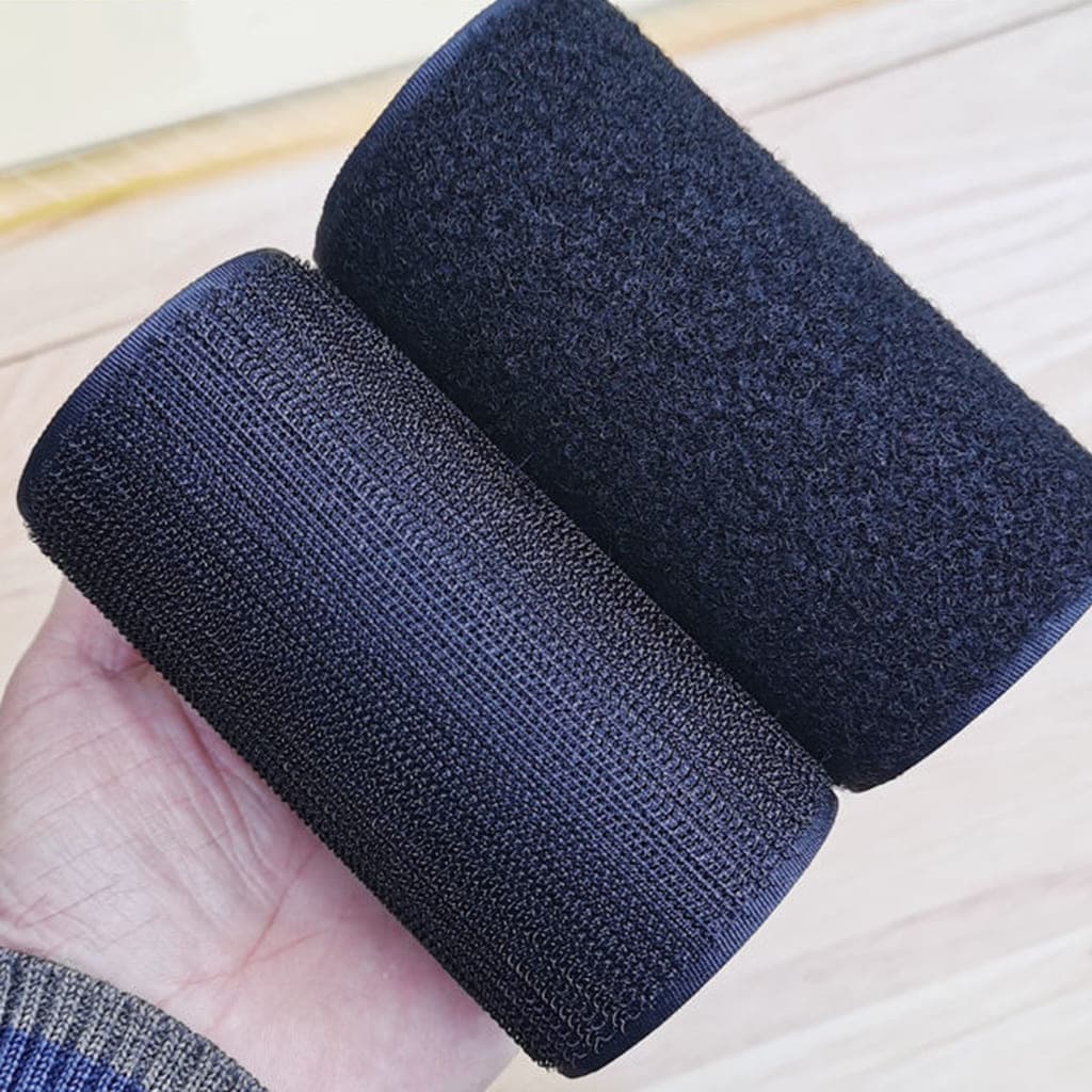Băng gai dính 2 mặt không keo bản 10cm, nhám dính, khoá nhám Velcro miếng dán vải 2 mặt dán giày, túi xách, quần áo - 8
