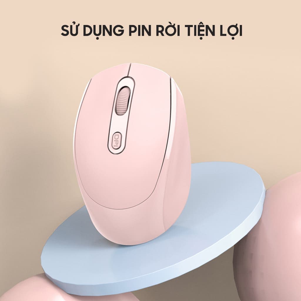 Chuột không dây C1 kết nối Wireless 2.4G pin rời dùng làm việc chơi game văn phòng - 6