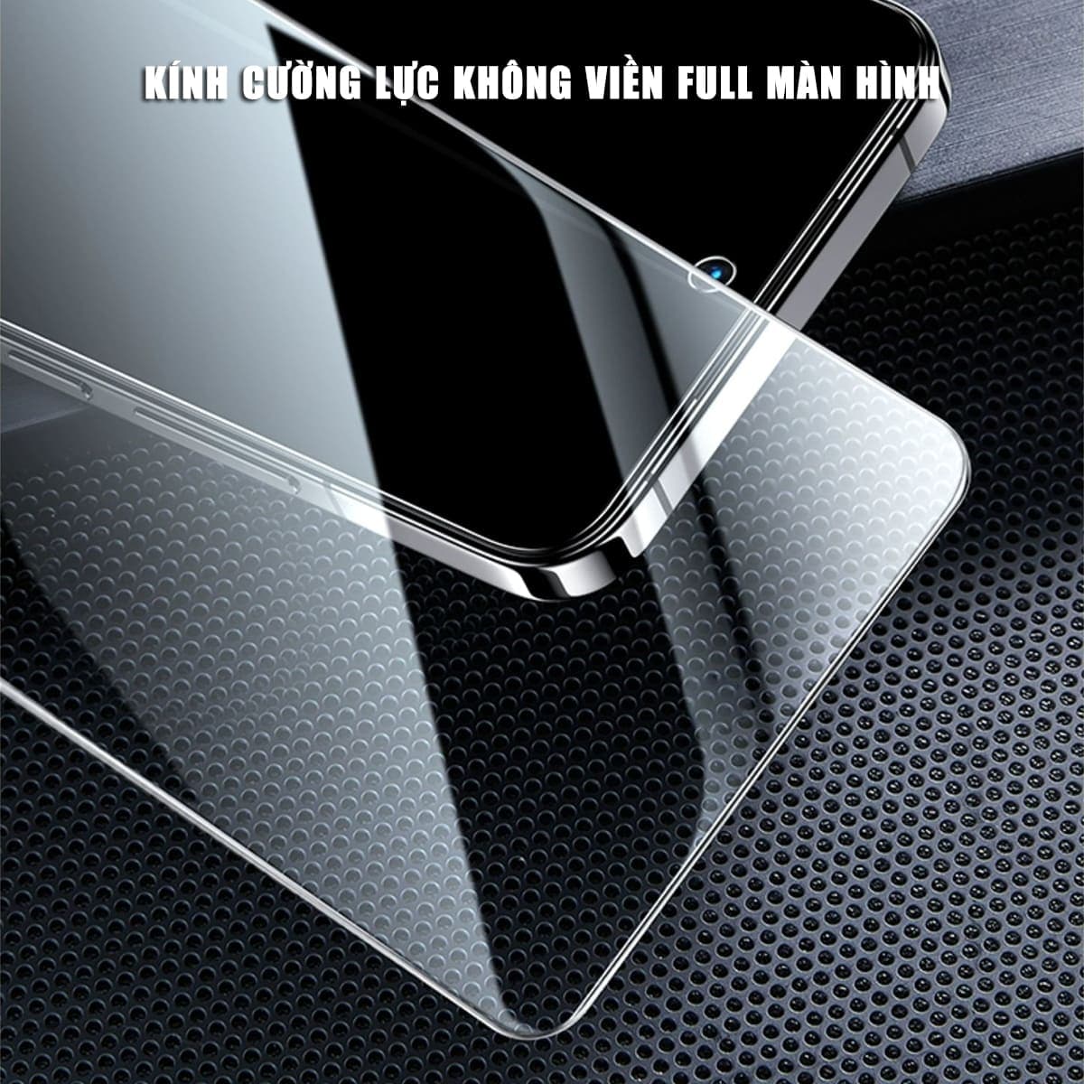 Kính cường lực Vivo iQOO Neo 8 Pro trong suốt full màn hình không viền nhận vân tay siêu âm chính hãng HYPER+ - 4