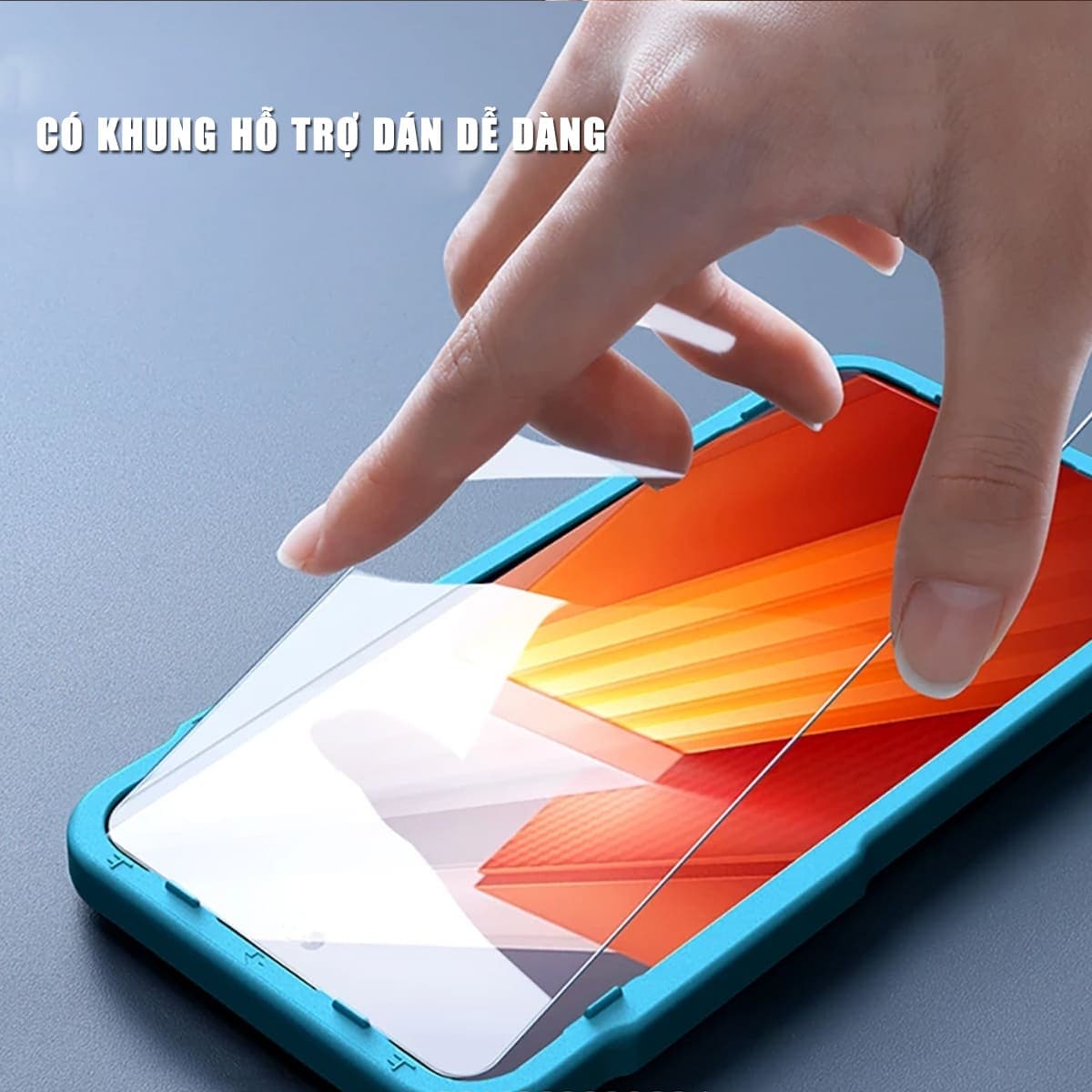 Kính cường lực Vivo iQOO Neo 8 Pro trong suốt full màn hình không viền nhận vân tay siêu âm chính hãng HYPER+ - 5