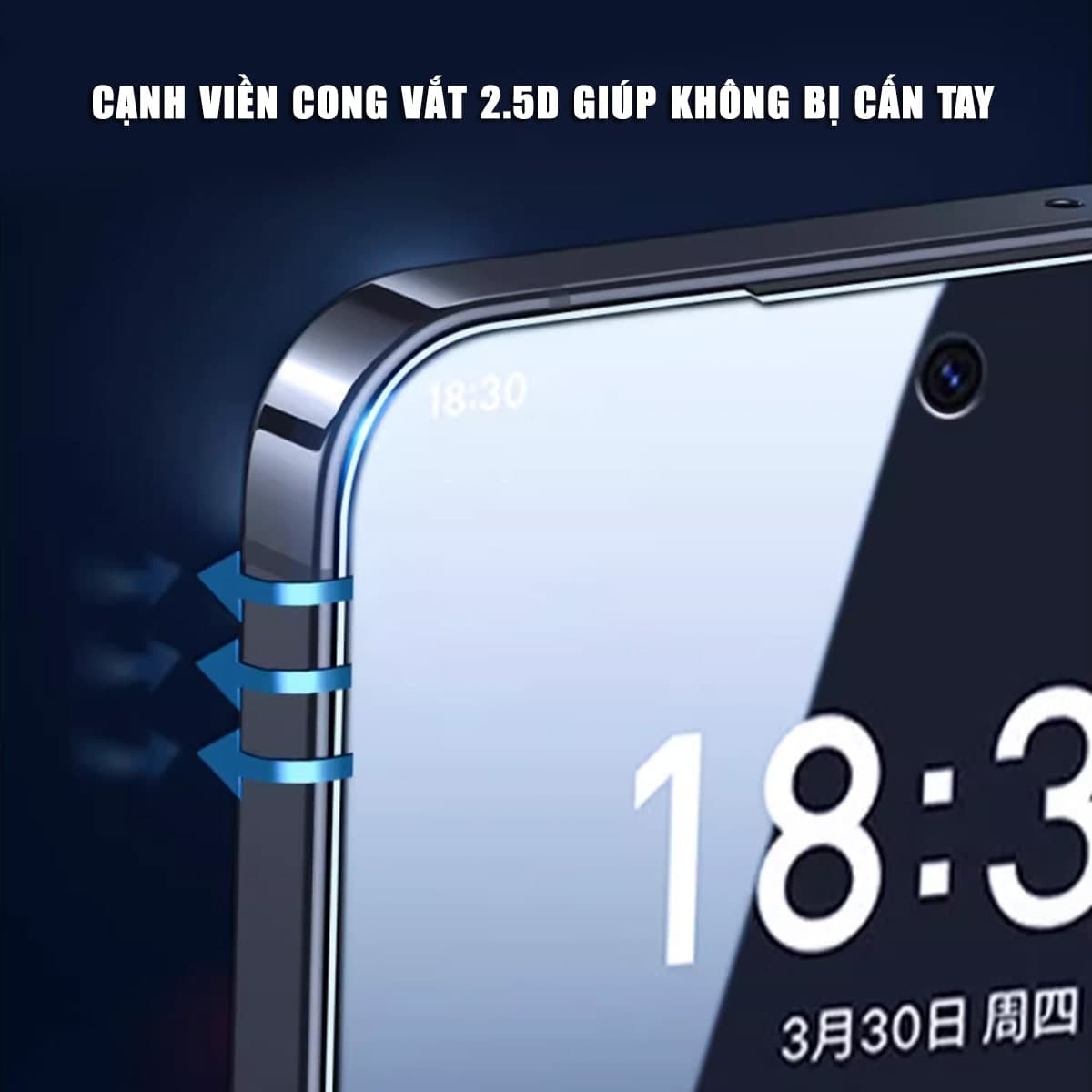 Kính cường lực Meizu 21 Pro trong suốt full màn hình không viền nhận vân tay siêu âm chính hãng HYPER+ - 5