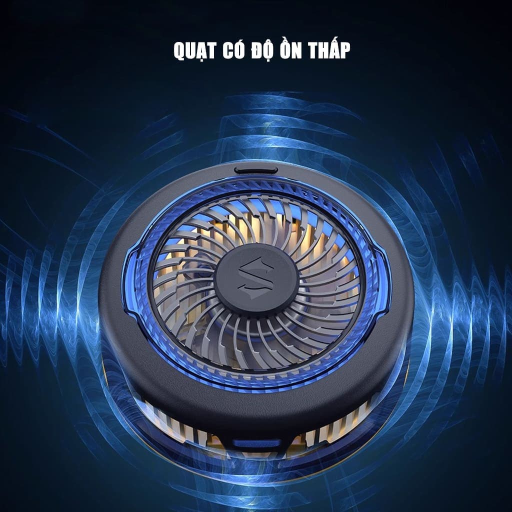 Quạt tản nhiệt điện thoại sò lạnh cao cấp Black Shark Funcooler 5 Led RGB hỗ trợ chơi game Livestream - 9