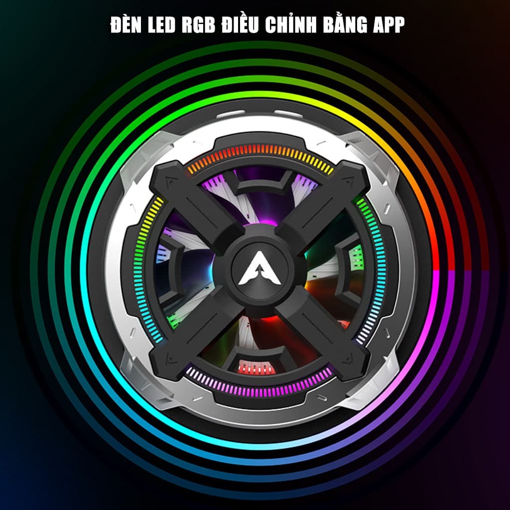 Quạt tản nhiệt ipad máy tính bảng sò lạnh Piva B2 Max có app điều khiển công suất 27W bảo vệ kép NTC kiểm soát nhiệt độ thông minh - 3