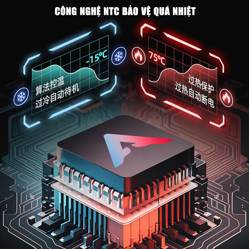 Quạt tản nhiệt ipad máy tính bảng sò lạnh Piva B2 Max có app điều khiển công suất 27W bảo vệ kép NTC kiểm soát nhiệt độ thông minh - 8