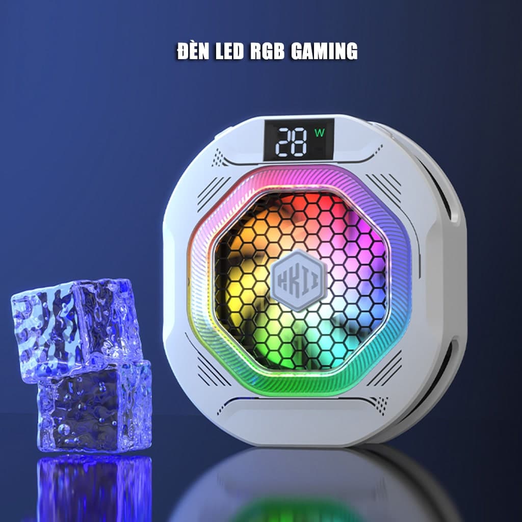 Quạt tản nhiệt điện thoại sò lạnh cao cấp Kiri TH12 kiểm soát nhiệt thông minh AI Led RGB làm lạnh không tụt FPS khi chơi game PUBG - 10