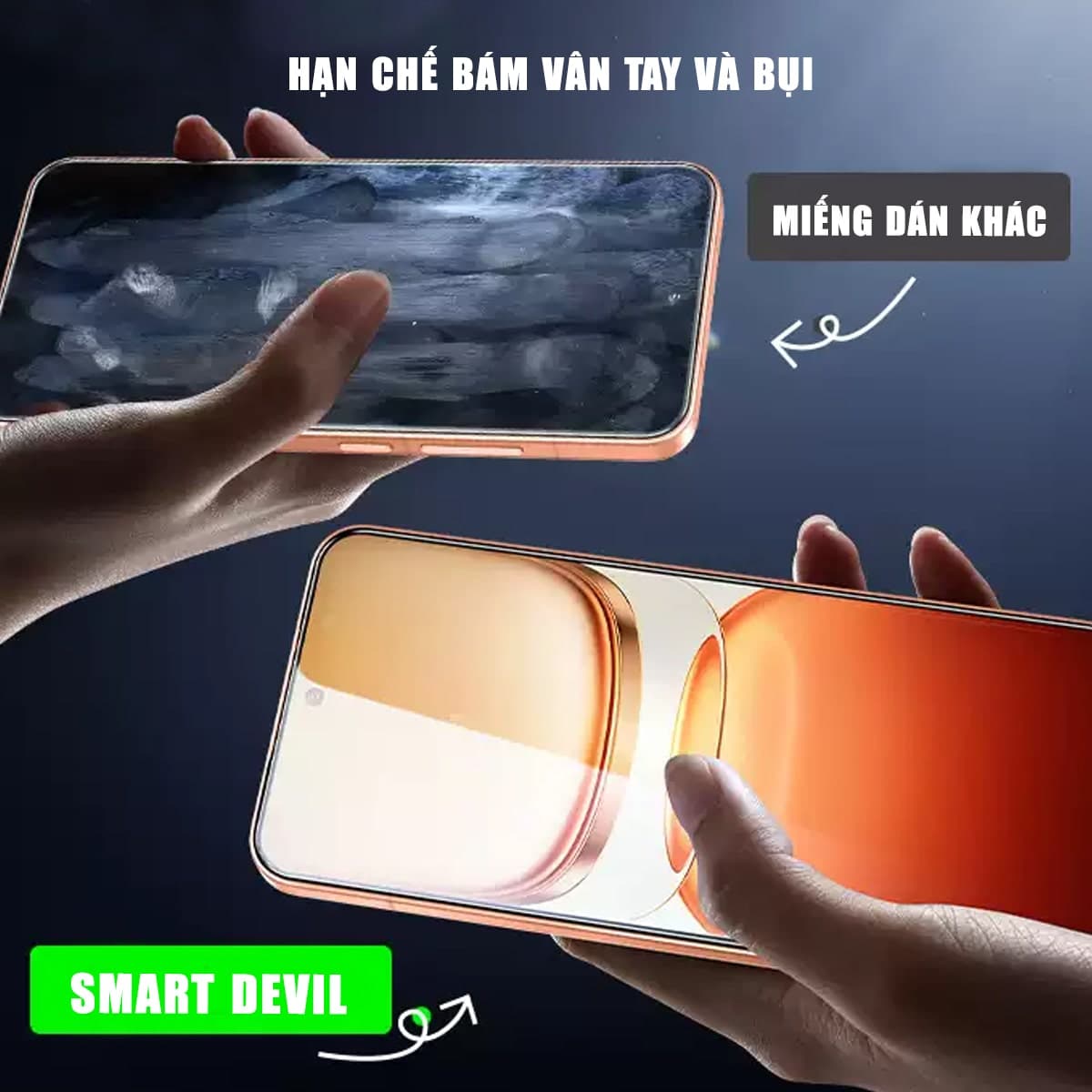 Kính cường lực Vivo iQOO Z10 Turbo Plus trong suốt full màn hình chính hãng Smart Devil - 9