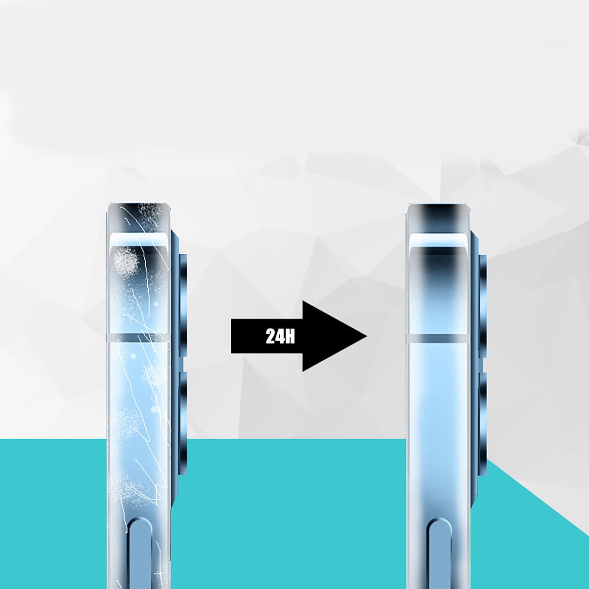 2 bộ dán viền Iphone 16 Pro PPF dẻo trong suốt tự phục hồi vết xước - 7