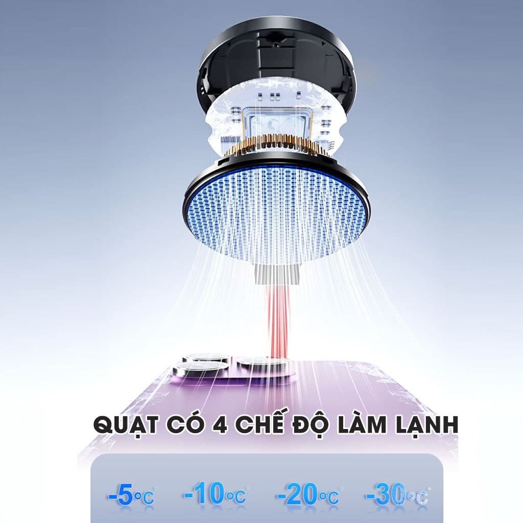 Quạt tản nhiệt điện thoại máy tính bảng sò lạnh nước từ tính XL36 PRO AI 36W hiệu năng cao đóng băng full mặt - 14