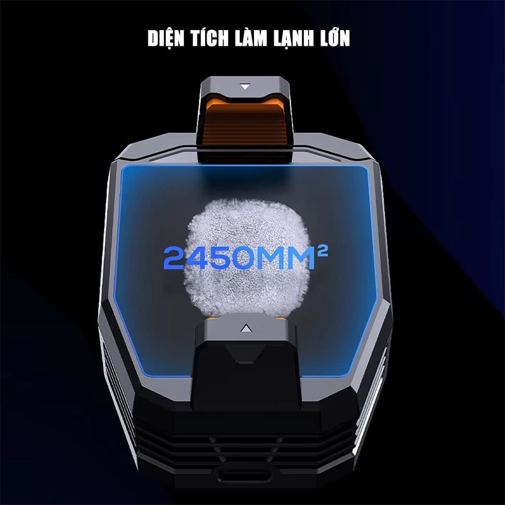 Quạt tản nhiệt điện thoại sò lạnh C20 Led RGB Gaming 3 chế độ làm lạnh giảm nhiệt nhanh - 4