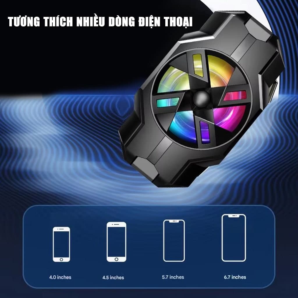 Quạt tản nhiệt điện thoại sò lạnh S3 màu trắng giá rẻ giảm nhiệt nhanh hỗ trợ tăng FPS Gaming Liên Quân PUBG FF - 10