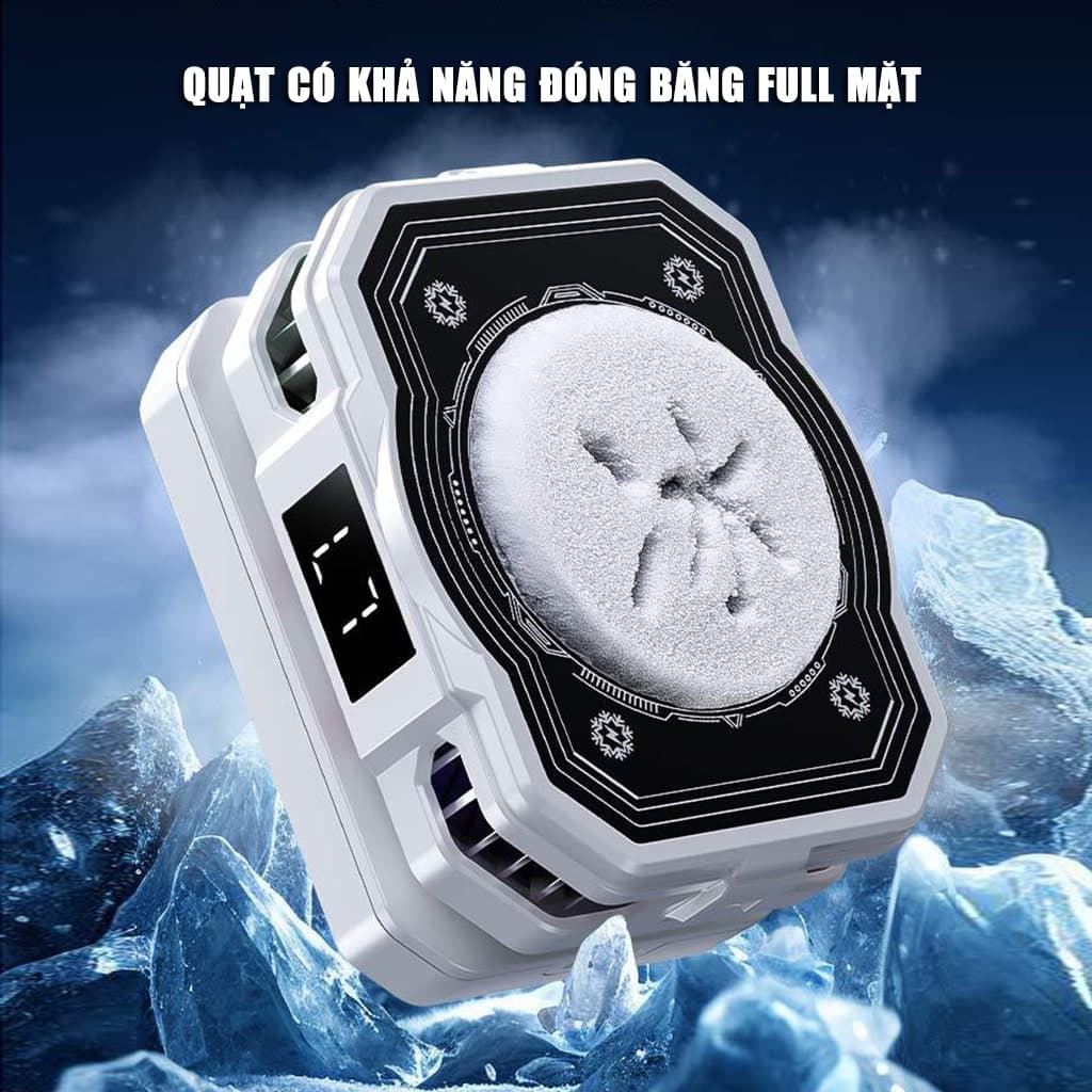 Quạt tản nhiệt điện thoại sò lạnh không dây TH10 Pro pin rời 5000mAh 7 cấp độ làm lạnh Led RGB từ tính có ngàm kẹp đóng băng full mặt - 5