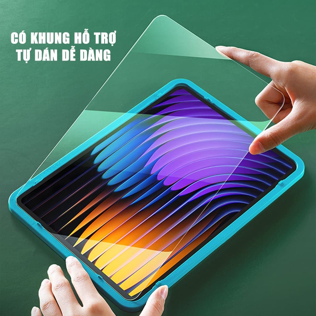 Kính cường lực Xiaomi Pad 7S Pro full màn hình chính hãng Smart Devil có khung hỗ trợ dán - 4