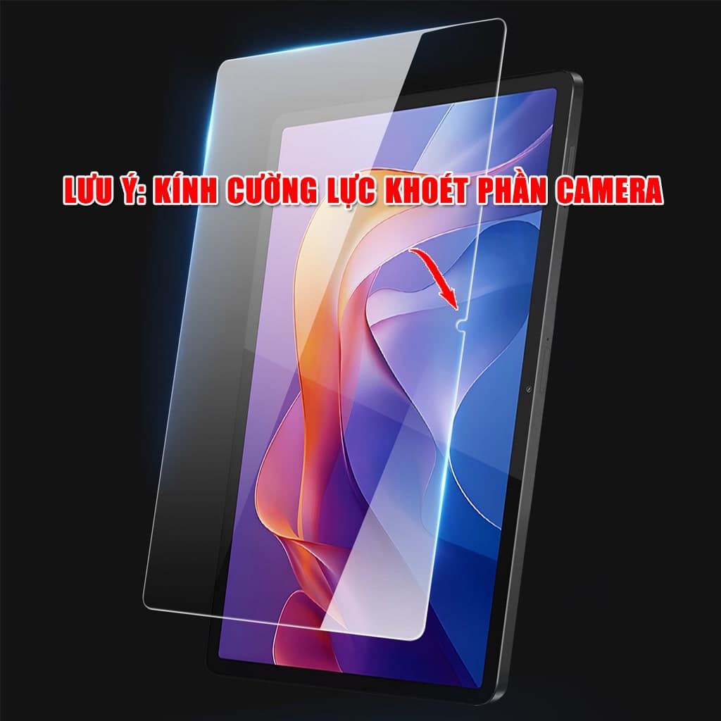 Kính cường lực Xiaomi Redmi Pad 2 full màn hình chính hãng Smart Devil có khung hỗ trợ dán - 3