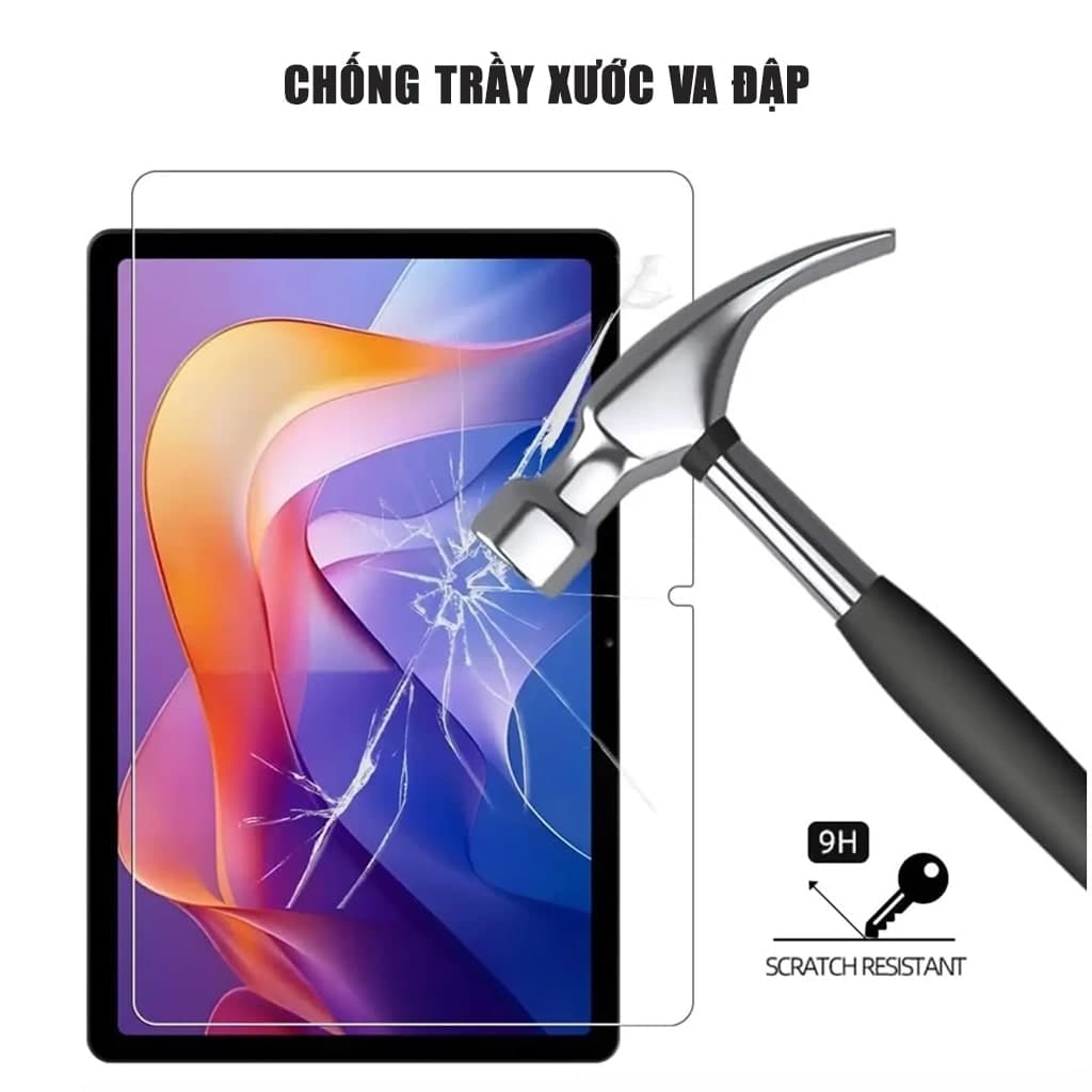Kính cường lực Xiaomi Redmi Pad 2 full màn hình chính hãng Smart Devil có khung hỗ trợ dán - 5