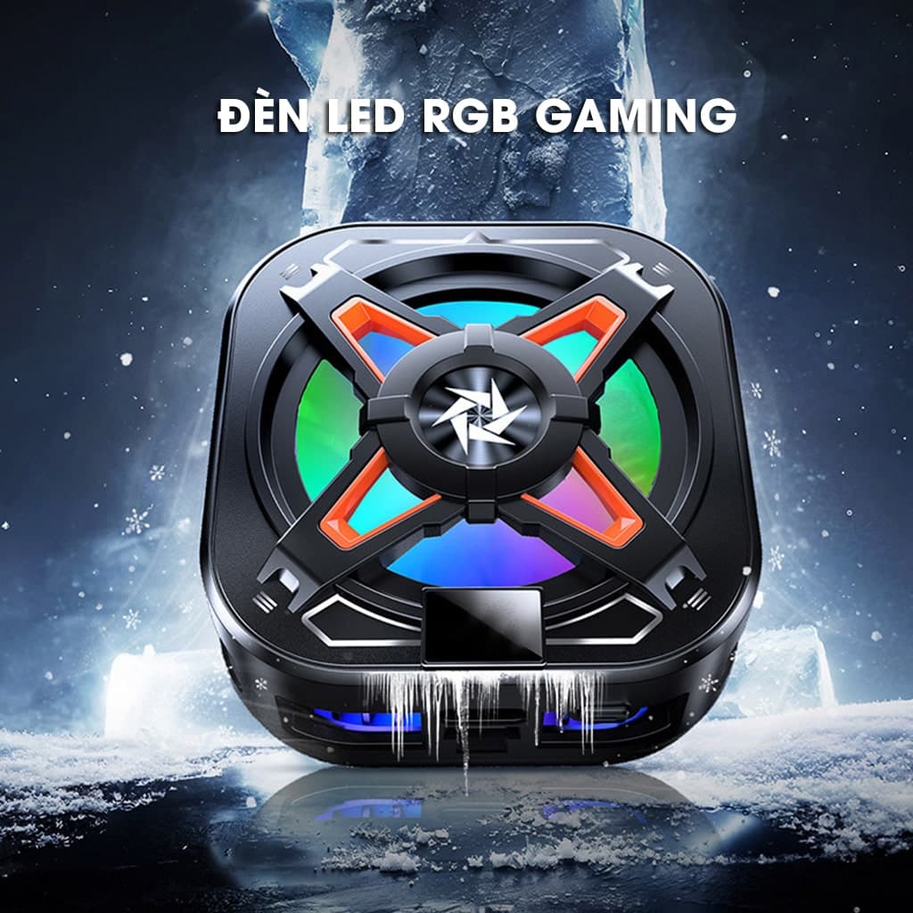 Quạt tản nhiệt điện thoại sò lạnh từ tính có ngàm kẹp rời SL54 SE Led RGB Gaming hỗ trợ tăng FPS Game Mobile Liên Quân Pubg FF - 3