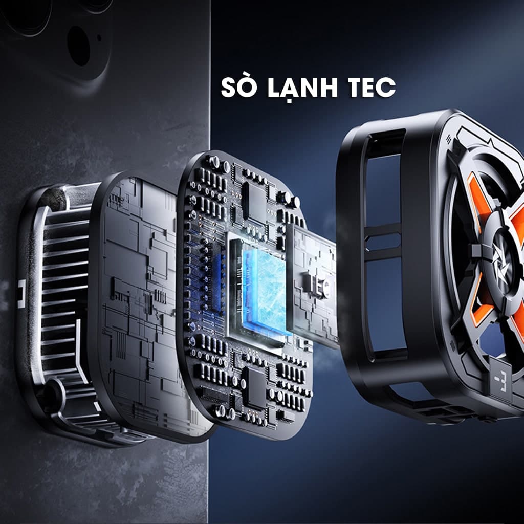Quạt tản nhiệt điện thoại sò lạnh từ tính có ngàm kẹp rời SL54 SE Led RGB Gaming hỗ trợ tăng FPS Game Mobile Liên Quân Pubg FF - 5