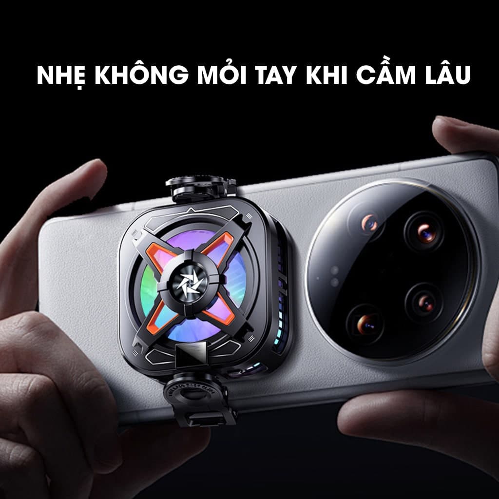 Quạt tản nhiệt điện thoại sò lạnh từ tính có ngàm kẹp rời SL54 SE Led RGB Gaming hỗ trợ tăng FPS Game Mobile Liên Quân Pubg FF - 7