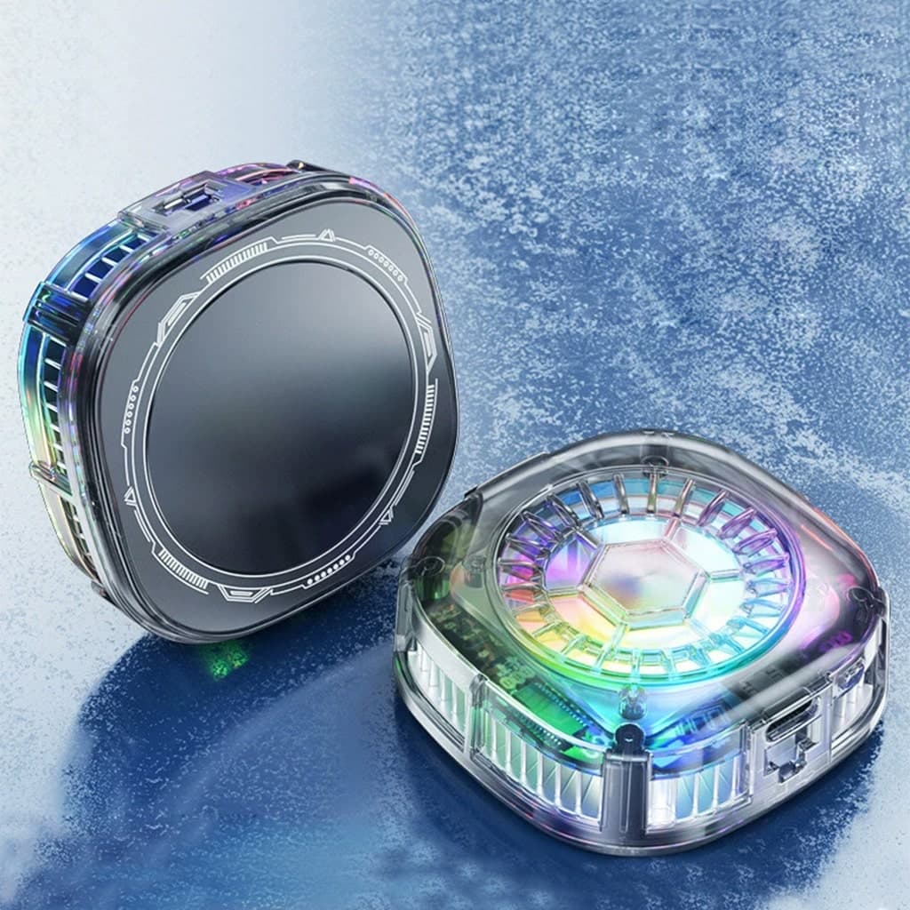 Quạt tản nhiệt điện thoại sò lạnh từ tính có ngàm kẹp rời X122 SE Pro đóng băng full mặt vỏ trong suốt đèn Led RGB - 3