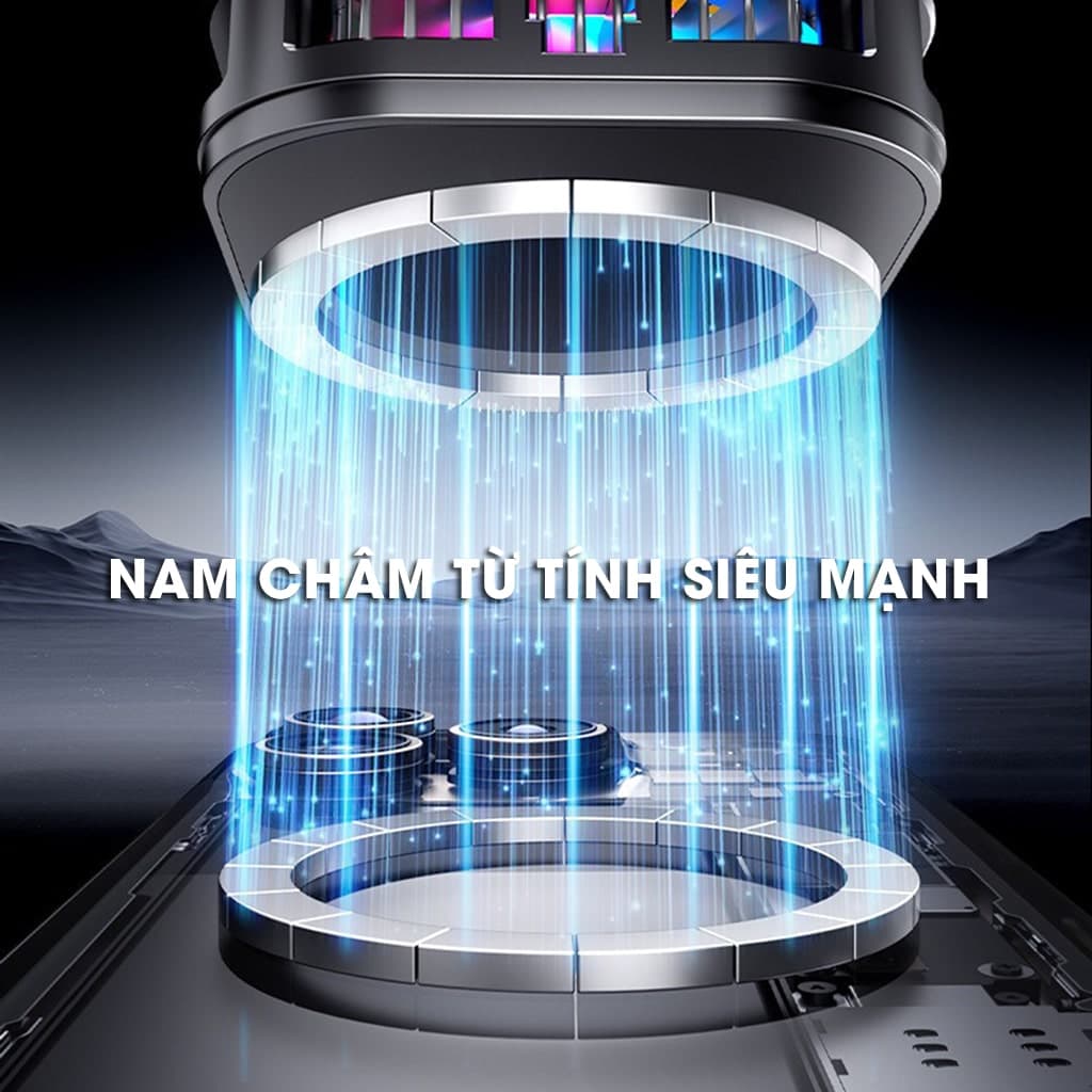 Quạt tản nhiệt điện thoại sò lạnh từ tính có ngàm kẹp rời SL39 SE Led RGB Gaming hỗ trợ tăng FPS Game Mobile Liên Quân Pubg FF - 5