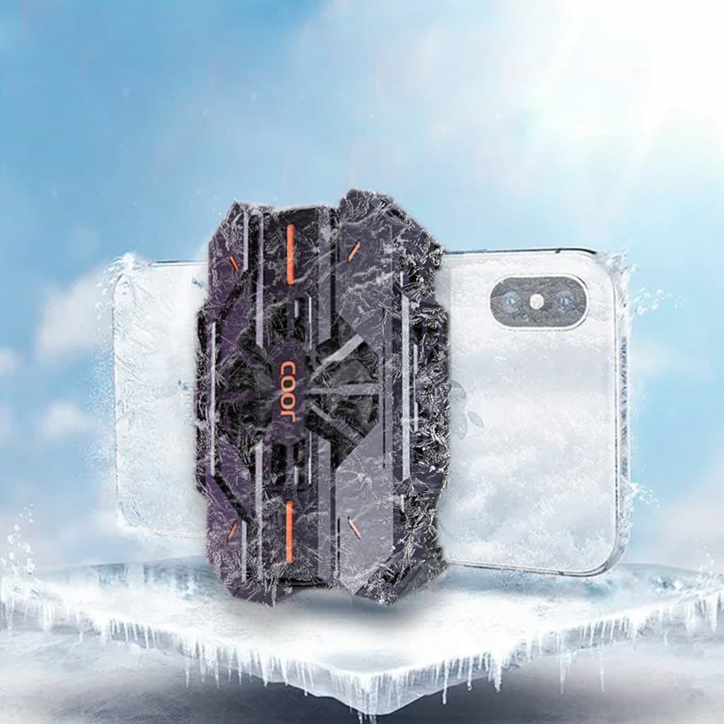 Quạt tản nhiệt điện thoại sò lạnh J42 Led RGB giảm nhiệt nhanh chơi game pubg freefire liên quân mobile - 2