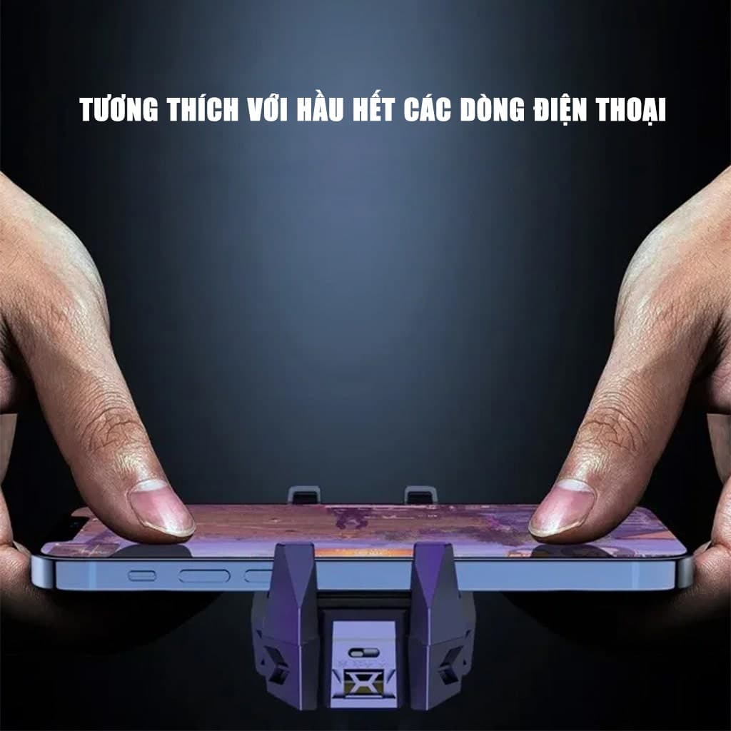 Quạt tản nhiệt điện thoại sò lạnh J42 Led RGB giảm nhiệt nhanh chơi game pubg freefire liên quân mobile - 4