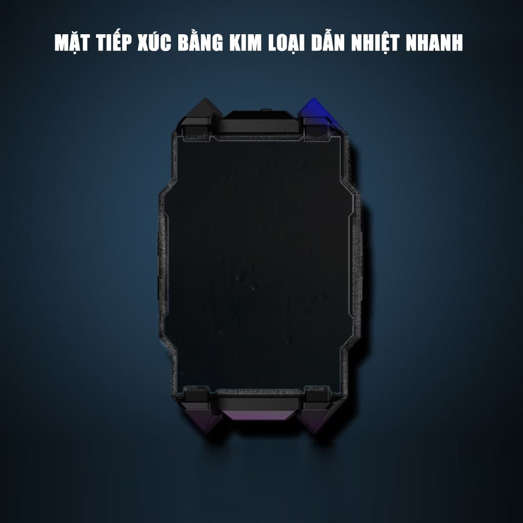Quạt tản nhiệt điện thoại sò lạnh J42 Led RGB giảm nhiệt nhanh chơi game pubg freefire liên quân mobile - 8