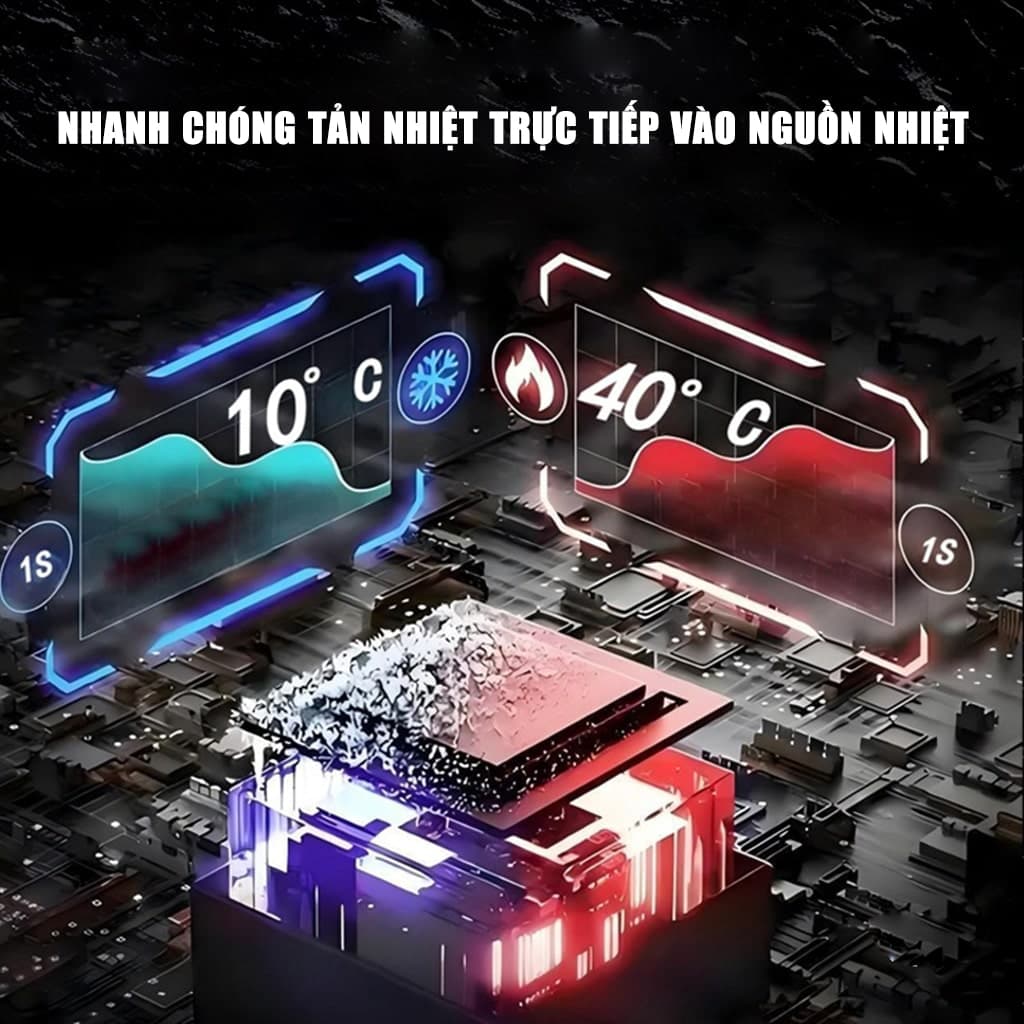 Tấm đồng tản nhiệt từ tính có lõi ống chất lỏng dẫn nhiệt hiệu suất cao V6 Pro dùng cho điện thoại di động quạt tản nhiệt sò lạnh - 5