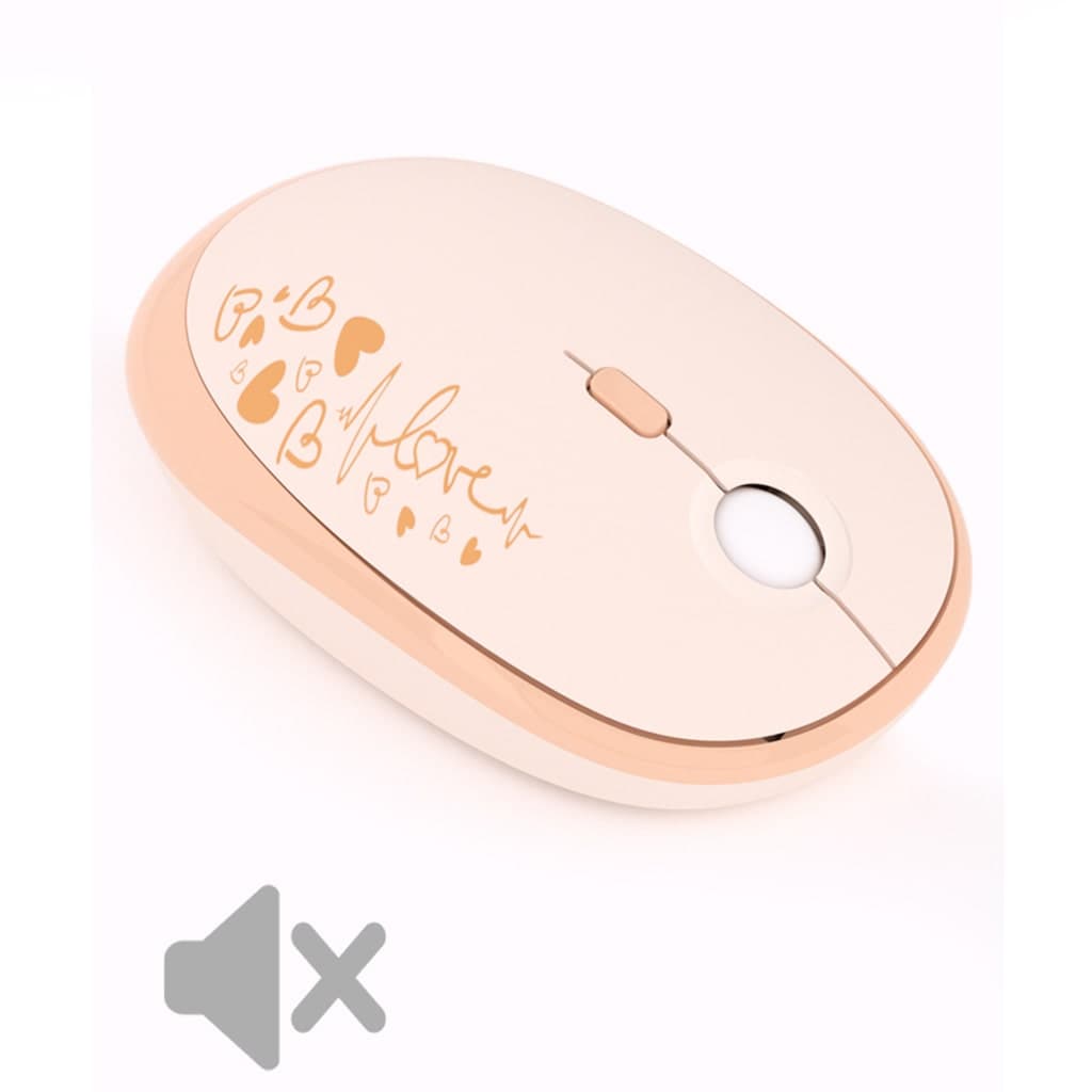 Bộ bàn phím chuột không dây cute Lovely - chuột máy tính không dây bàn phím MOFII hồng dễ thương Wireless - 10