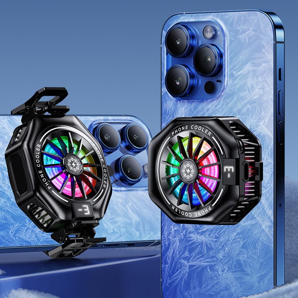 Quạt tản nhiệt điện thoại sò lạnh từ tính có ngàm kẹp rời X156 Pro Max 24W Led RGB Gaming hỗ trợ tăng FPS Game Mobile Liên Quân Pubg FF - 3