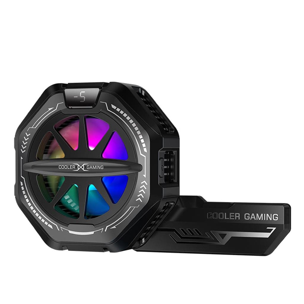 Quạt tản nhiệt điện thoại sò lạnh từ tính K13 Max chỉnh nhiệt AI Led RGB hiển thị nhiệt độ công suất 15W có ngàm kẹp rời - 2