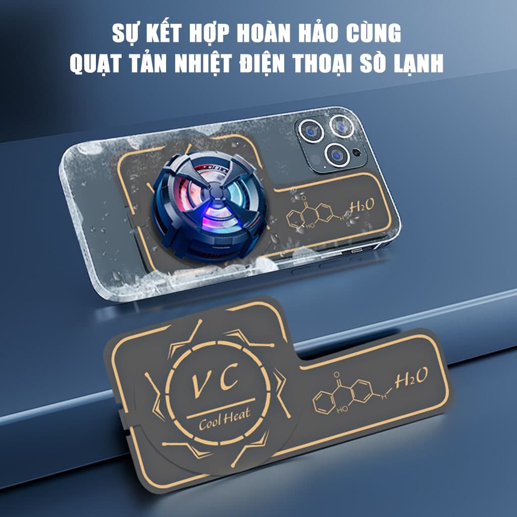 Tấm đồng tản nhiệt từ tính cấu trúc mao dẫn chất lỏng hiệu suất cao V8 Pro Max dùng cho quạt tản nhiệt điện thoại sò lạnh - 2