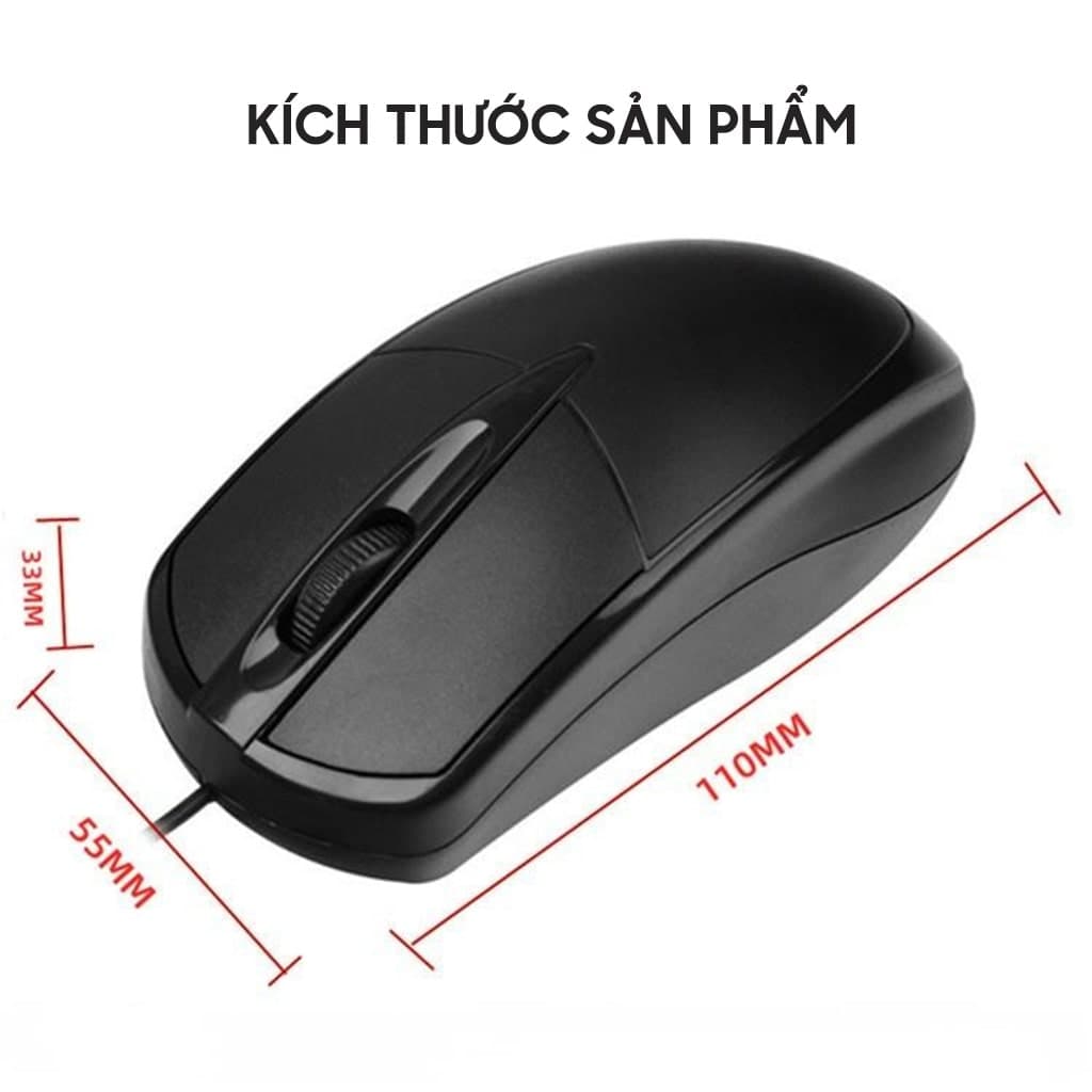 Chuột máy tính laptop có dây văn phòng G1 1000 DPI USB giá rẻ phù hợp cho học sinh sinh viên nhân viên văn phòng - 3