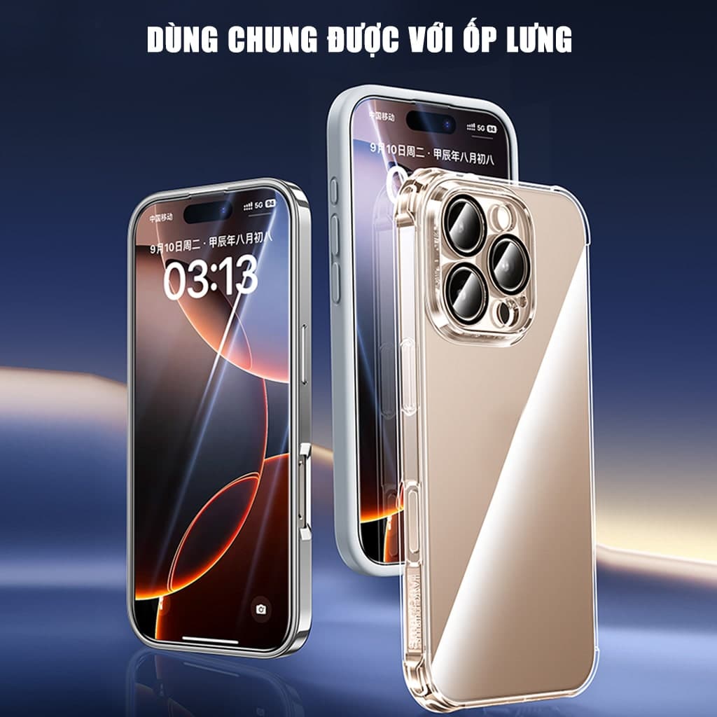 Kính cường lực Iphone 17 Air chống chói AR Anti-Reflection full màn hình nhận vân tay Smart Devil - 9