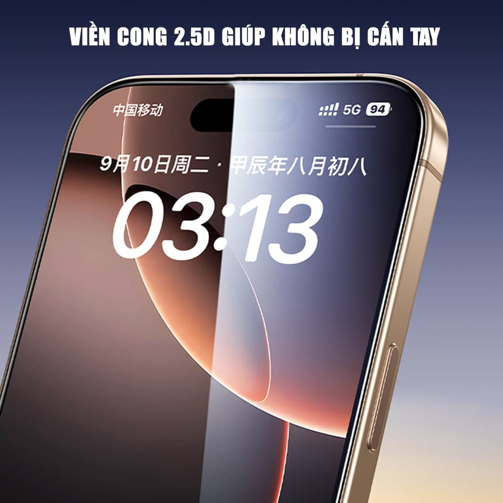 Kính cường lực Iphone 17 Air chống chói AR Anti-Reflection full màn hình nhận vân tay Smart Devil - 10