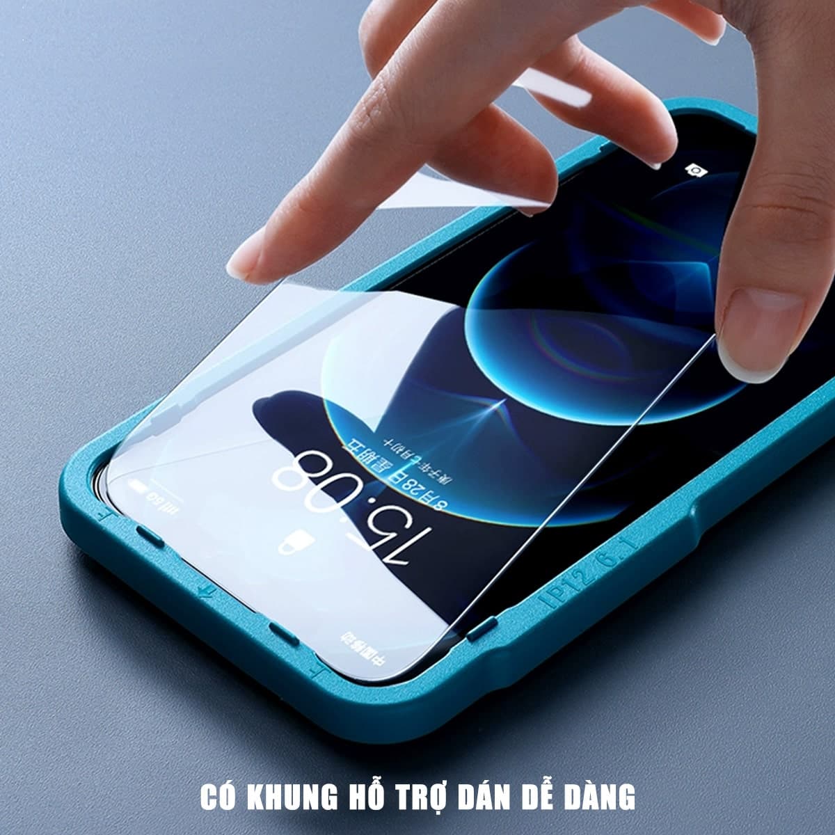 Kính cường lực Iphone 17 Air trong suốt full màn hình không viền Smart Devil - 4