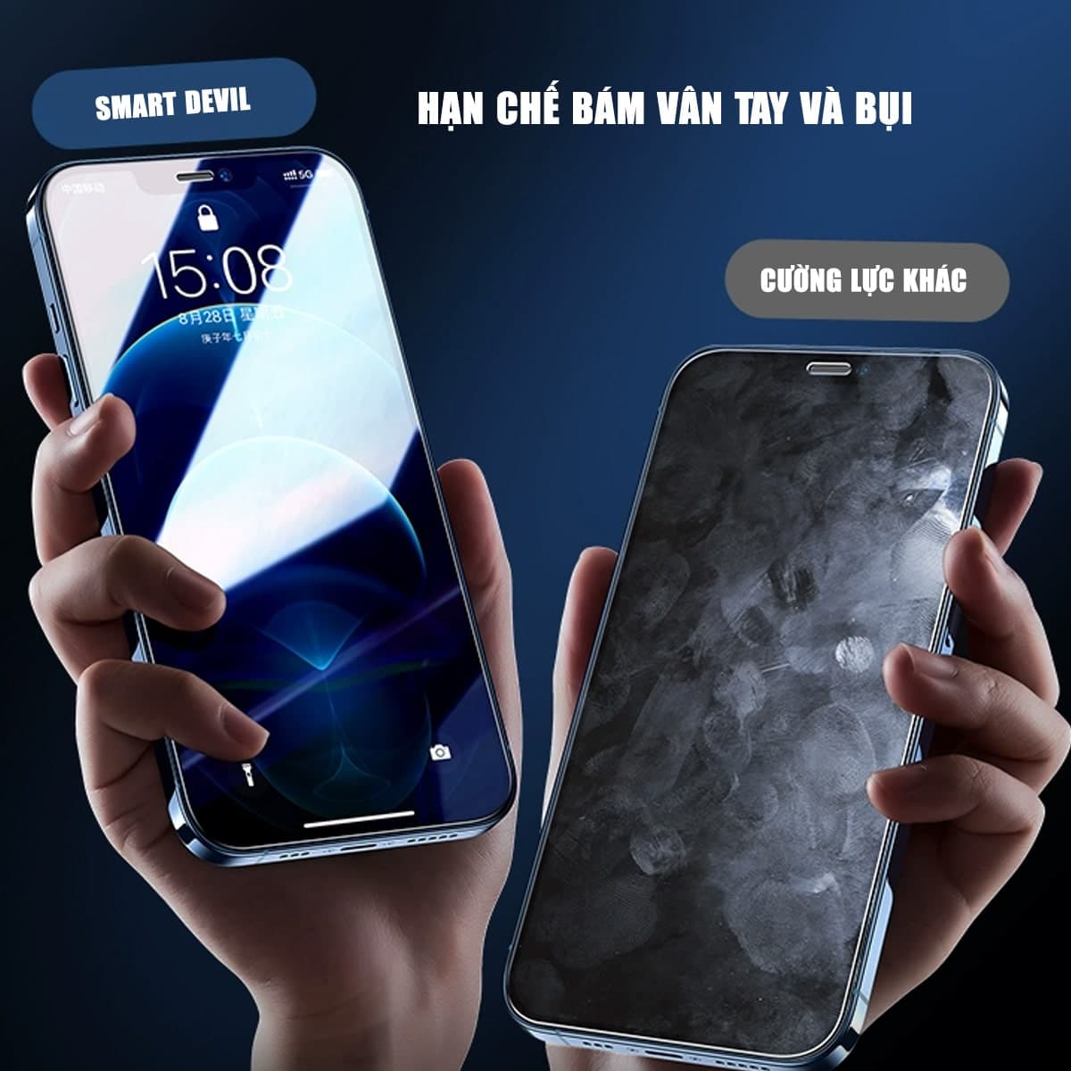 Kính cường lực Iphone 17 Air trong suốt full màn hình không viền Smart Devil - 10