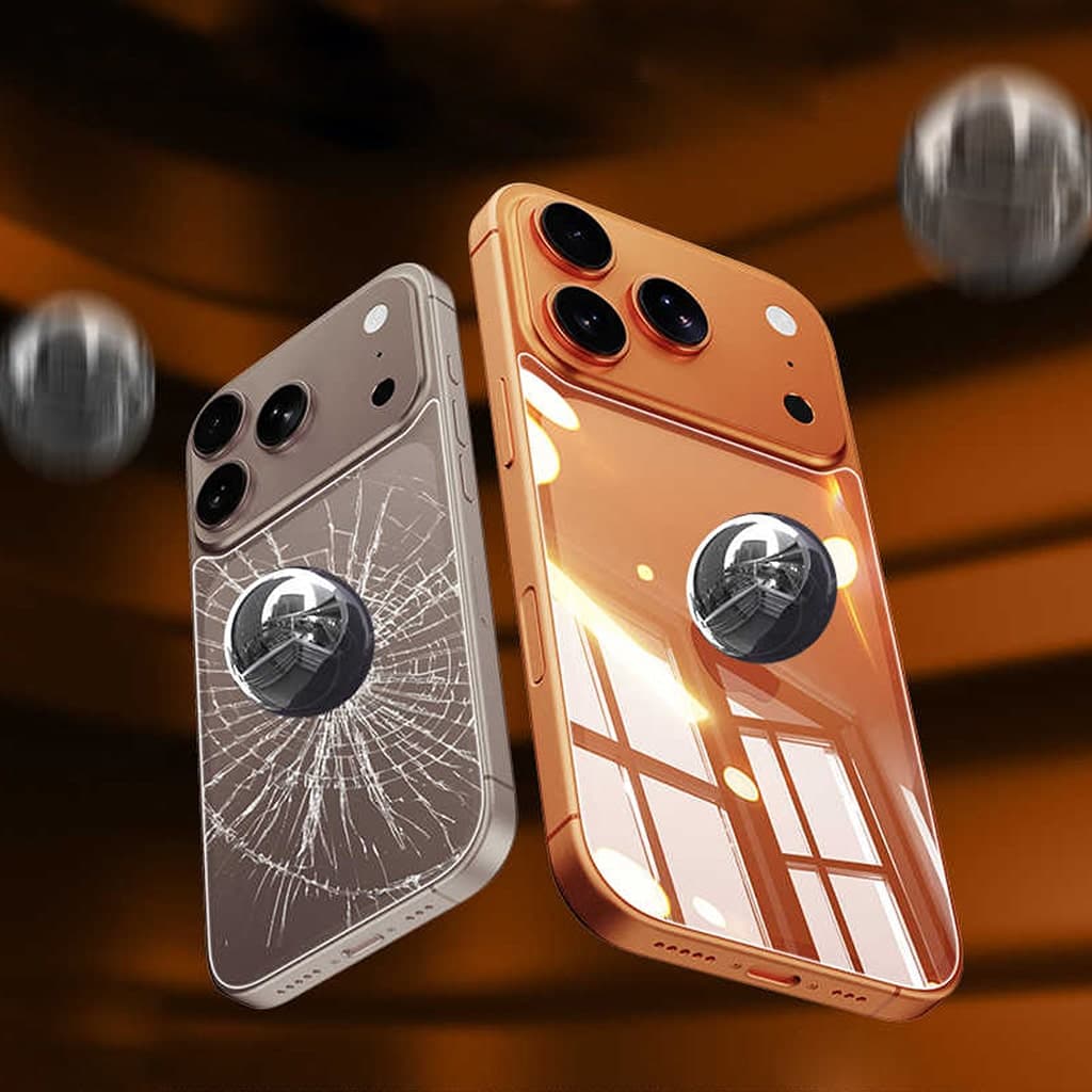 Kính cường lực lưng Iphone 17 Pro Max trong suốt full mặt lưng độ cứng 9H - 5