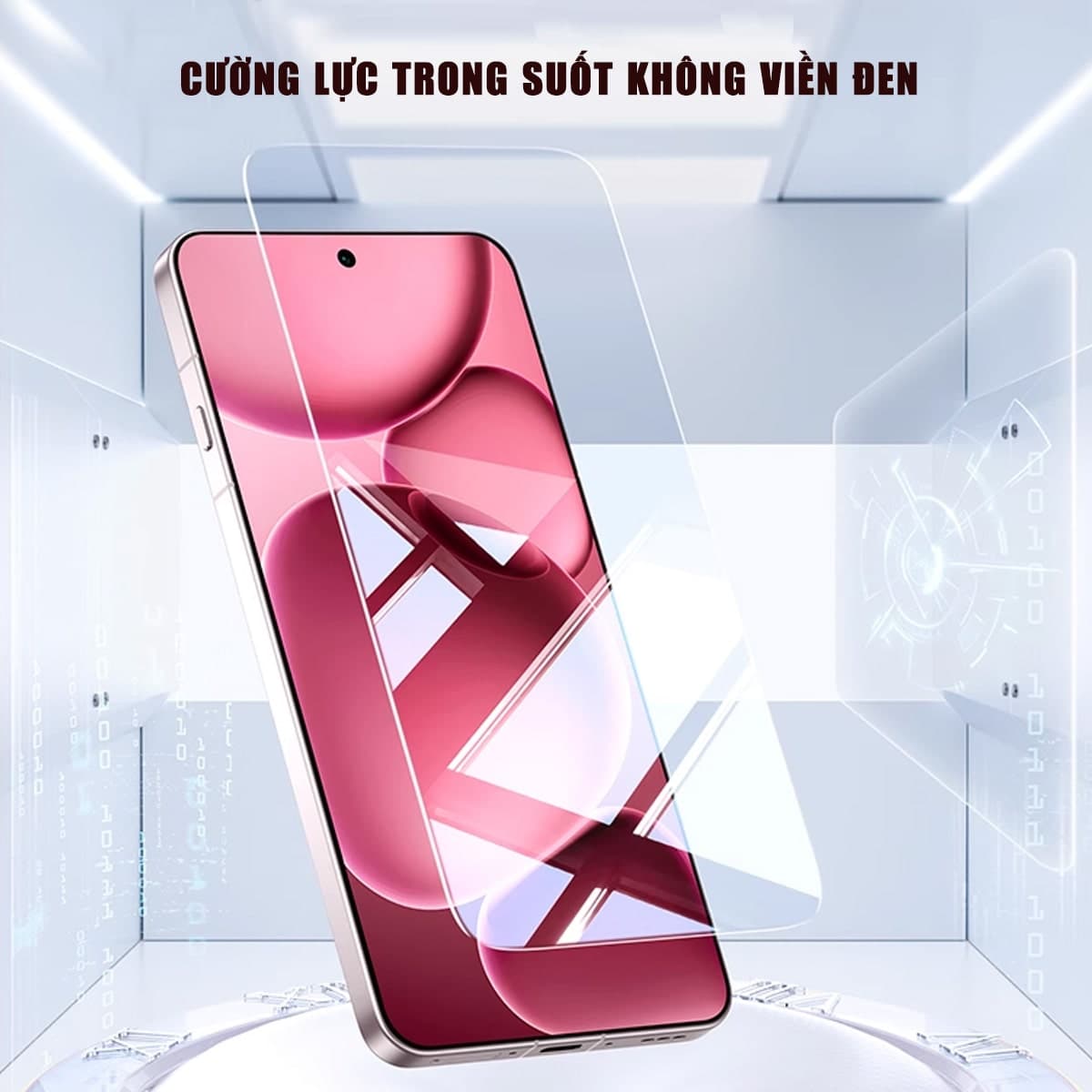 Kính cường lực Oppo Find X9 Pro trong suốt không viền full màn hình Smart Devil có khung hỗ trợ dán - 5
