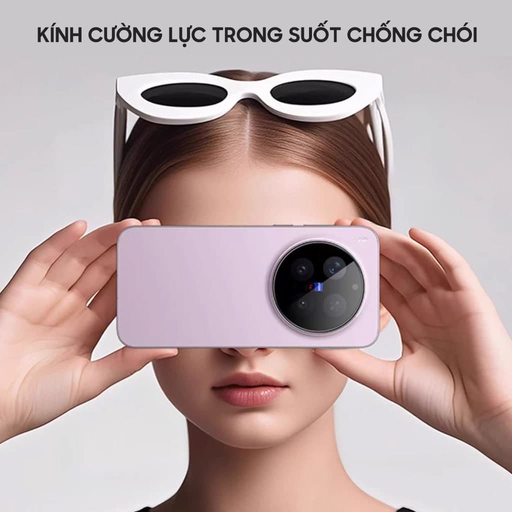 Dán camera Vivo X300 cường lực chống chói AR Anti-Reflection chống trầy xước va đập bảo vệ camera - 4