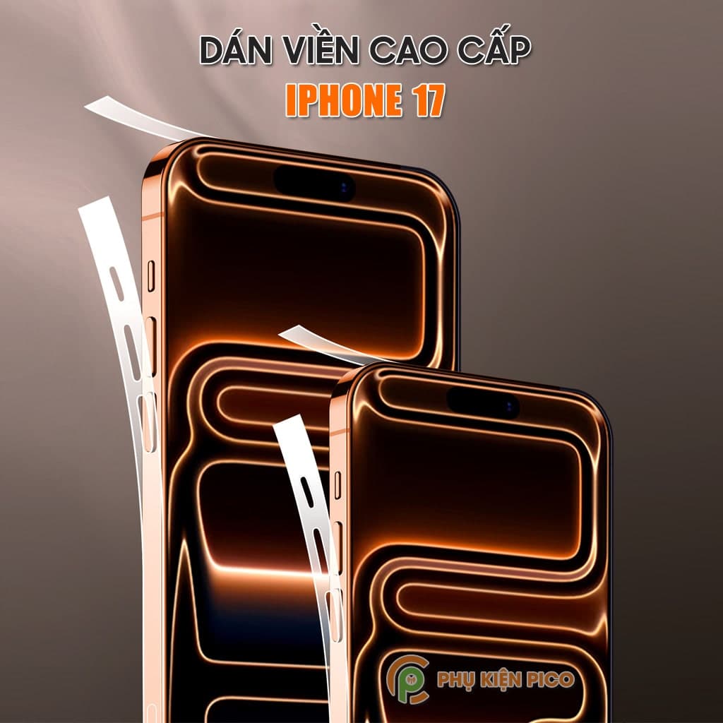 2 Bộ dán viền Iphone 17 dẻo trong suốt PPF tự phục hồi vết xước