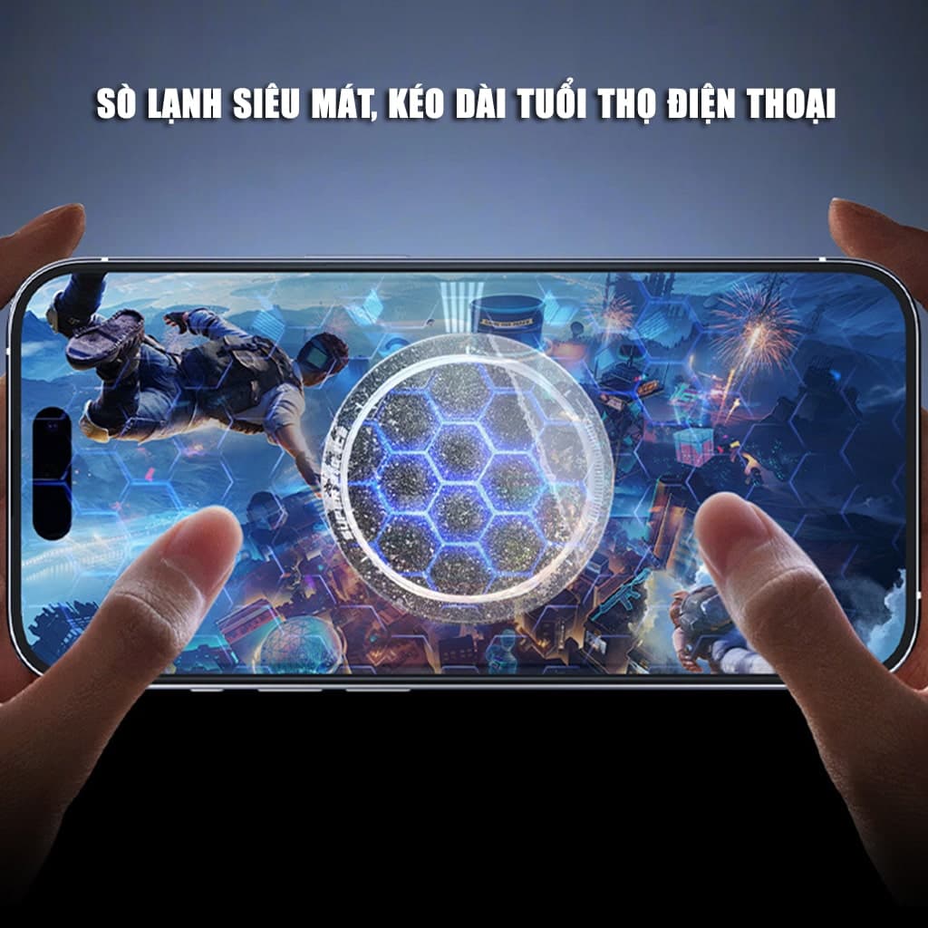 Quạt sò lạnh tản nhiệt điện thoại cao cấp FS18 Pro AI 30W kiểm soát nhiệt thông minh AI Led RGB làm lạnh không tụt FPS khi chơi game PUBG - 7